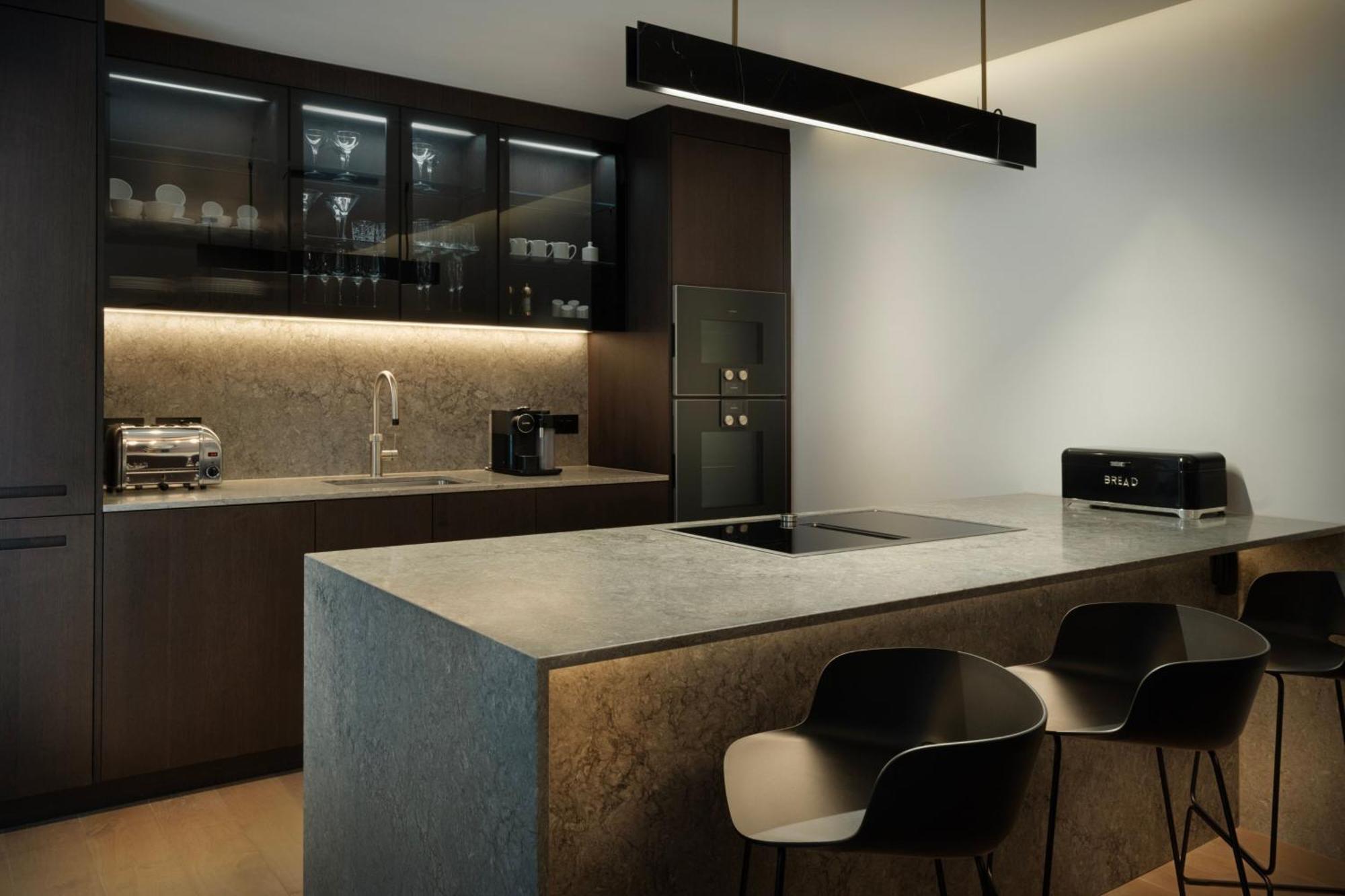 The Westin London City Екстериор снимка A kitchen with a linear pendant light